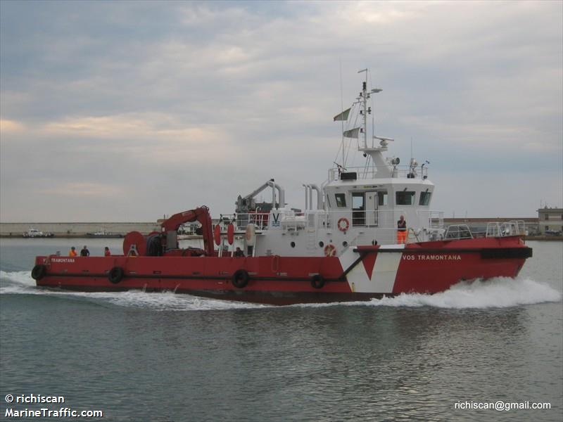 vos tramontana (Pollution Control Vessel) - IMO 9536296, MMSI 247233700, Call Sign IINK2 under the flag of Italy