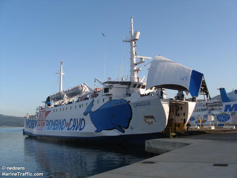 giraglia (Passenger/Ro-Ro Cargo Ship) - IMO 8013235, MMSI 247458000, Call Sign IJKN under the flag of Italy