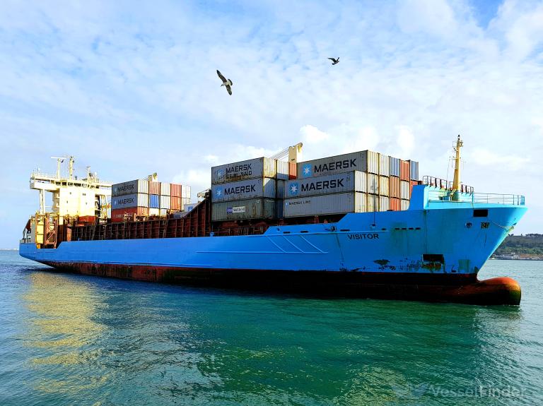 visitor (Container Ship) - IMO 9297606, MMSI 255805839, Call Sign CQBK under the flag of Madeira