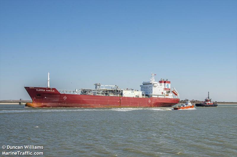 clipper harald (LPG Tanker) - IMO 9173068, MMSI 257353000, Call Sign LALM5 under the flag of Norway