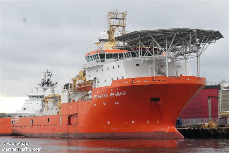 normand mermaid (Offshore Support Vessel) - IMO 9249348, MMSI 258612000, Call Sign LAXH7 under the flag of Norway