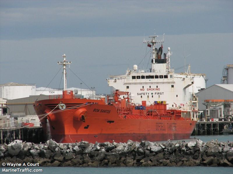 bow santos (Chemical/Oil Products Tanker) - IMO 9303651, MMSI 259887000, Call Sign LAHJ7 under the flag of Norway