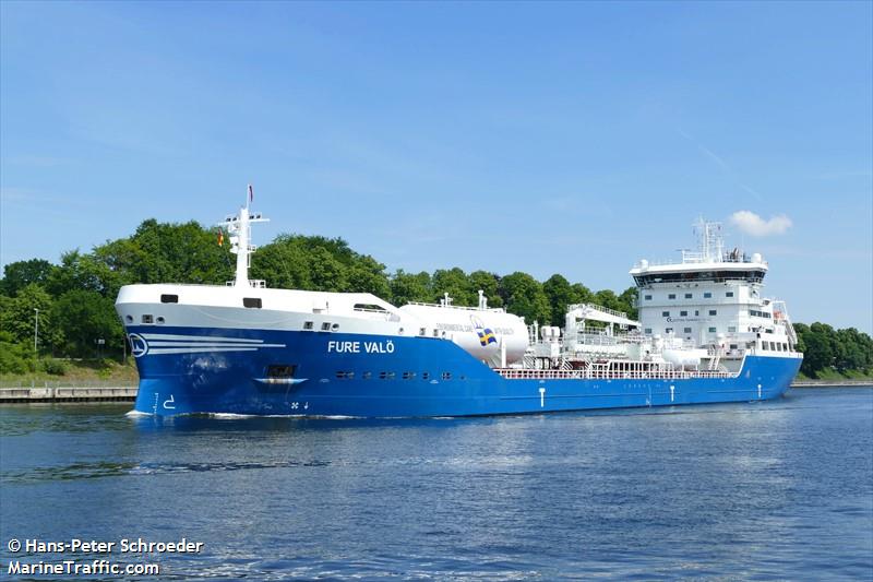 fure valo (Chemical/Oil Products Tanker) - IMO 9739836, MMSI 266477000, Call Sign SGTX under the flag of Sweden