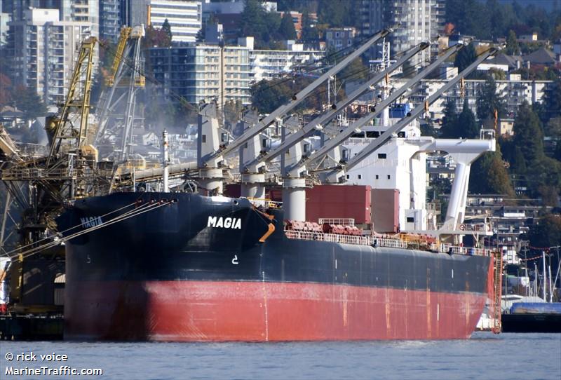 magia (Bulk Carrier) - IMO 9710036, MMSI 269041000, Call Sign HBLO under the flag of Switzerland