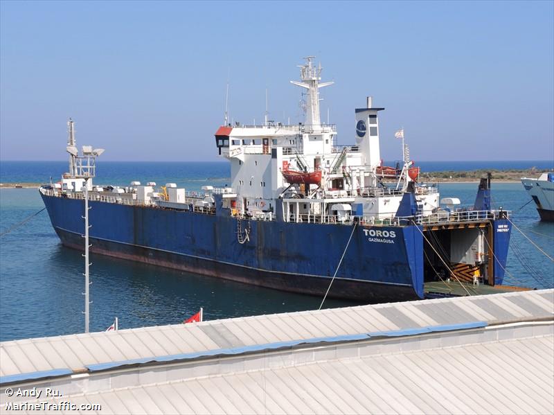toros (Ro-Ro Cargo Ship) - IMO 7407037, MMSI 271055021, Call Sign TCA9021 under the flag of Turkey