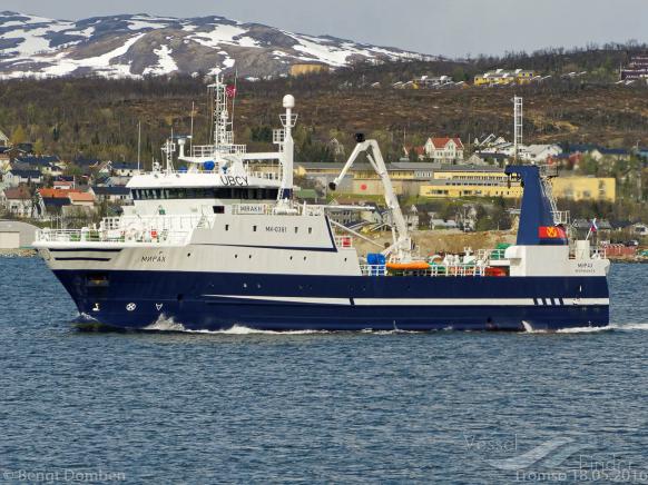 mirakh (Fishing Vessel) - IMO 9657959, MMSI 273348570, Call Sign UBCY under the flag of Russia