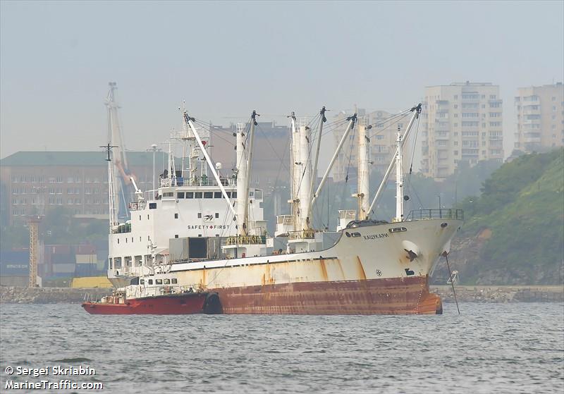 hatsukari (Refrigerated Cargo Ship) - IMO 9054858, MMSI 273356760, Call Sign UBOI9 under the flag of Russia