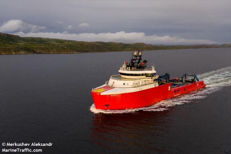 aleut (Offshore Tug/Supply Ship) - IMO 9720720, MMSI 273384430, Call Sign UCNT under the flag of Russia
