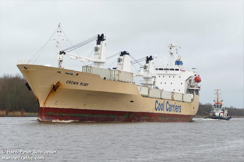 crown ruby (Refrigerated Cargo Ship) - IMO 9159103, MMSI 311000796, Call Sign C6DV7 under the flag of Bahamas