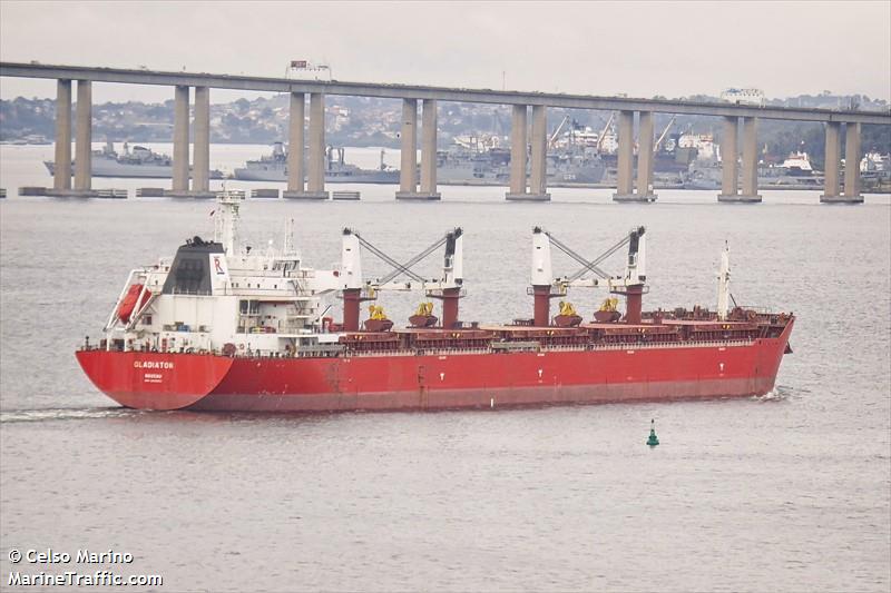 gladiator (Bulk Carrier) - IMO 9605853, MMSI 311036200, Call Sign C6YK2 under the flag of Bahamas