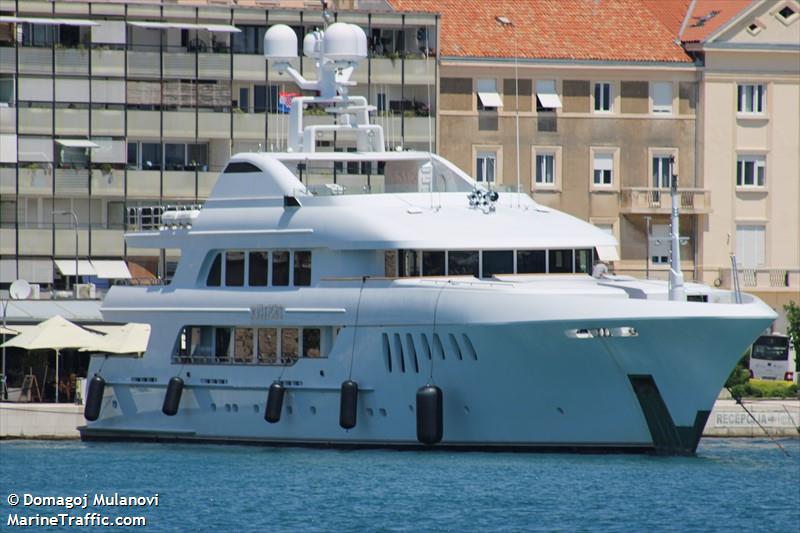 mustique (Yacht) - IMO 9332444, MMSI 319660000, Call Sign ZCOF8 under the flag of Cayman Islands