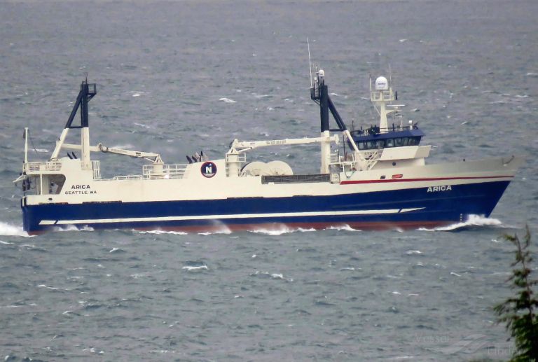 arica (Fish Factory Ship) - IMO 7319046, MMSI 338137000, Call Sign WAH2154 under the flag of USA