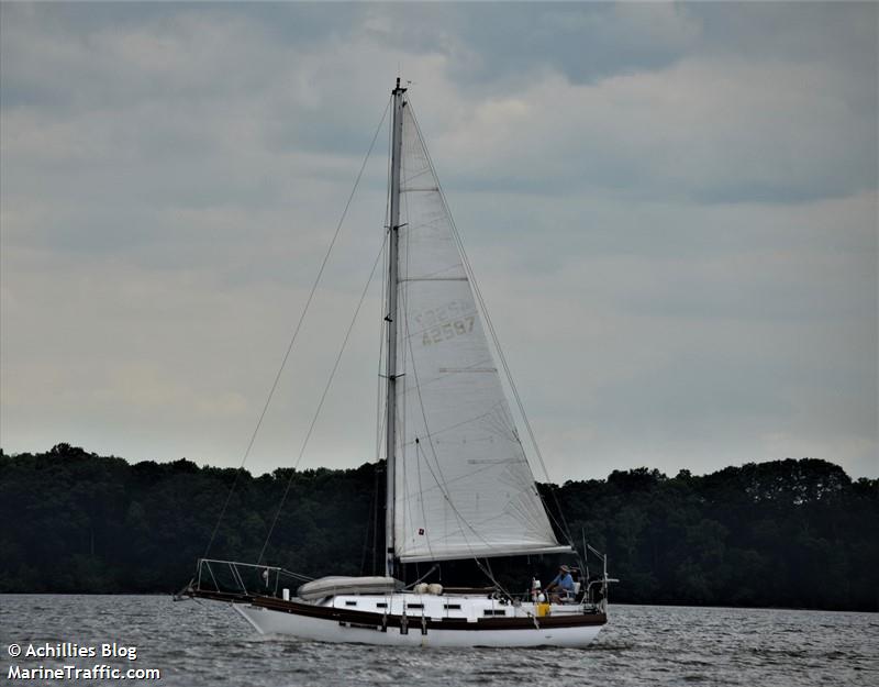 spray (Sailing vessel) - IMO , MMSI 338163498, Call Sign ? under the flag of USA