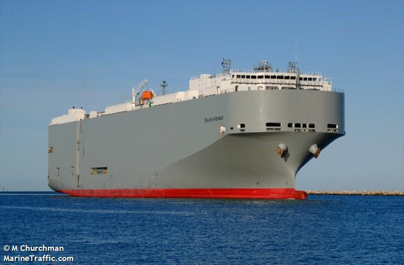 dalian highway (Vehicles Carrier) - IMO 9565560, MMSI 357694000, Call Sign 3FYE5 under the flag of Panama
