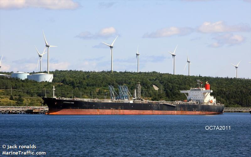 aframax rio (Crude Oil Tanker) - IMO 9273844, MMSI 373641000, Call Sign 3EXI9 under the flag of Panama