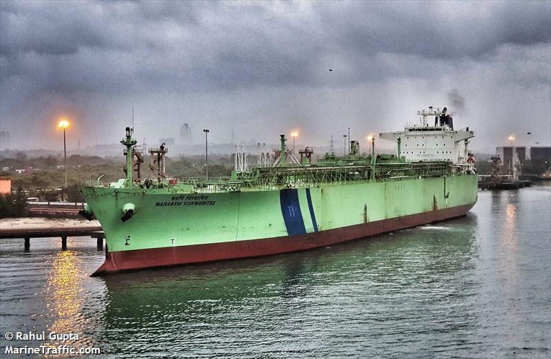 mareena gas (LPG Tanker) - IMO 9208227, MMSI 419001186, Call Sign AWRS under the flag of India