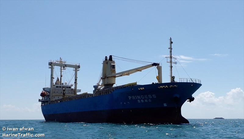 princess (General Cargo Ship) - IMO 9234771, MMSI 440095000, Call Sign D7LF under the flag of Korea