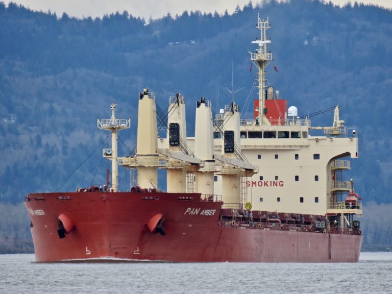 pan amber (Bulk Carrier) - IMO 9626003, MMSI 441487000, Call Sign D7PO under the flag of Korea