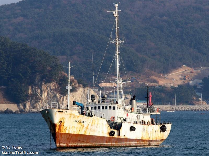 hae jeong (Fish Carrier) - IMO 8007705, MMSI 457229000, Call Sign JVNN7 under the flag of Mongolia