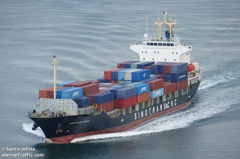 sinotrans osaka (Container Ship) - IMO 9367968, MMSI 477107900, Call Sign VRDM4 under the flag of Hong Kong