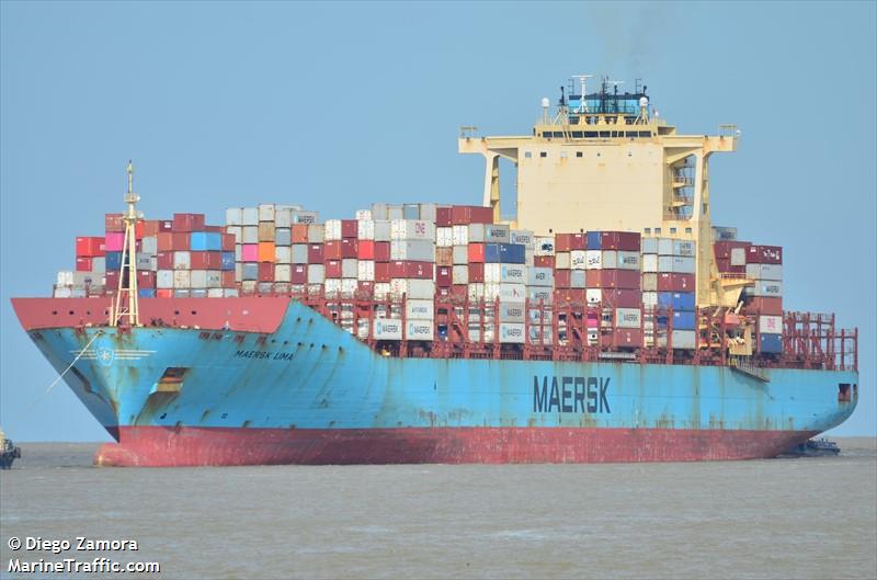 maersk lima (Container Ship) - IMO 9526875, MMSI 477423600, Call Sign VRKB9 under the flag of Hong Kong