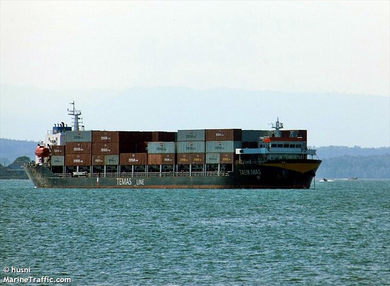 mv tasik mas (Container Ship) - IMO 9670274, MMSI 525019381, Call Sign POYL under the flag of Indonesia
