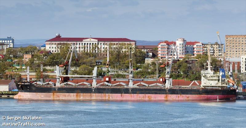 interlink levity (Bulk Carrier) - IMO 9577630, MMSI 538004182, Call Sign V7VP8 under the flag of Marshall Islands