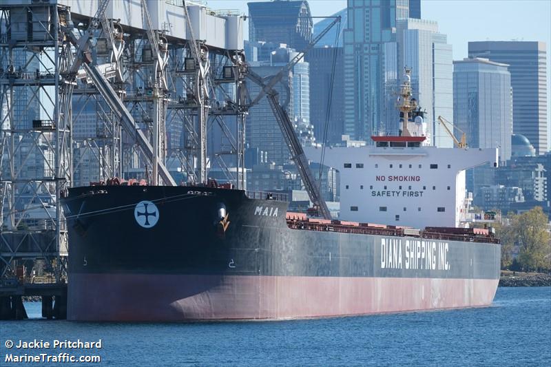 maia (Bulk Carrier) - IMO 9422938, MMSI 538005041, Call Sign V7AP2 under the flag of Marshall Islands