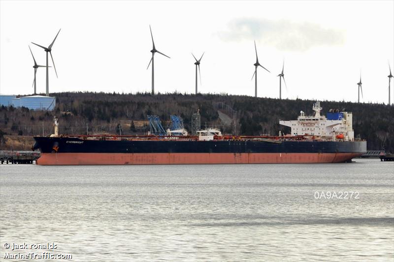 everbright (Crude Oil Tanker) - IMO 9408217, MMSI 538005145, Call Sign V7BH9 under the flag of Marshall Islands