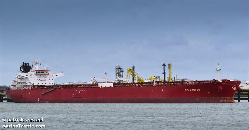 sti lauren (Crude Oil Tanker) - IMO 9696711, MMSI 538005512, Call Sign V7EP9 under the flag of Marshall Islands
