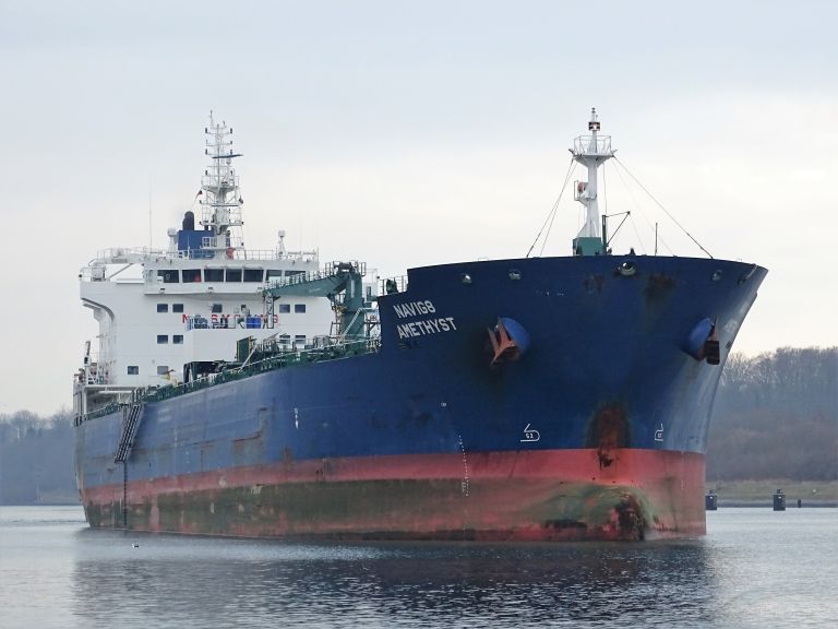 navig8 amethyst (Chemical/Oil Products Tanker) - IMO 9714501, MMSI 538005772, Call Sign V7GW3 under the flag of Marshall Islands