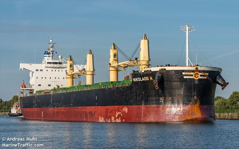 nikolaos a (Bulk Carrier) - IMO 9493949, MMSI 538005791, Call Sign V7HA7 under the flag of Marshall Islands