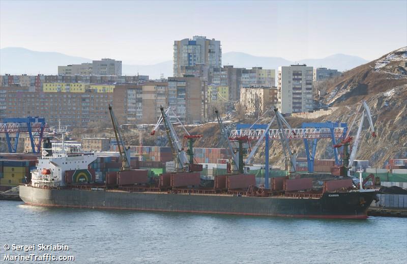 icarius (Bulk Carrier) - IMO 9308247, MMSI 538007770, Call Sign V7EX4 under the flag of Marshall Islands