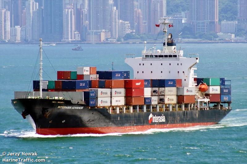 interasia advance (Container Ship) - IMO 9444948, MMSI 563005400, Call Sign 9V5307 under the flag of Singapore