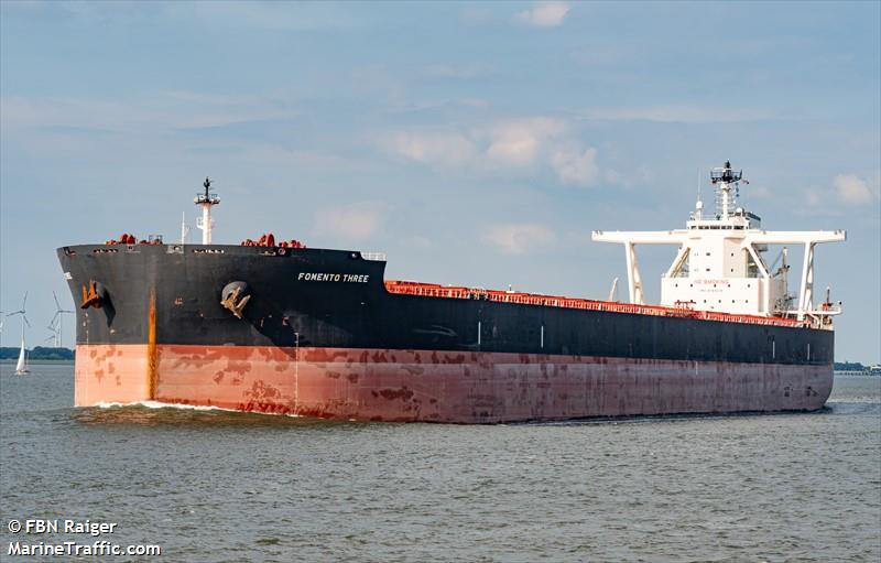 fomento three (Bulk Carrier) - IMO 9783318, MMSI 563040500, Call Sign 9V5755 under the flag of Singapore