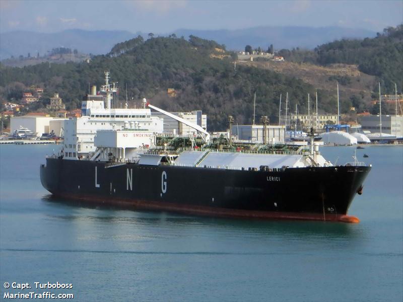 lerici (LNG Tanker) - IMO 9064085, MMSI 563074500, Call Sign 9V6198 under the flag of Singapore