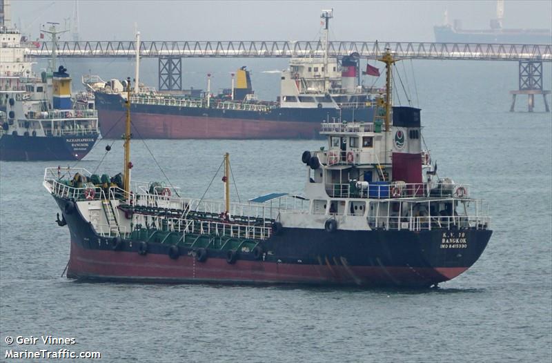 m.t.kv 18 (Chemical Tanker) - IMO 8415330, MMSI 567006900, Call Sign HSB3528 under the flag of Thailand
