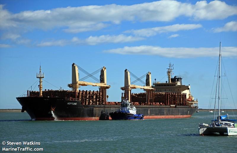 neptune (Bulk Carrier) - IMO 9640413, MMSI 572912210, Call Sign T2ZG4 under the flag of Tuvalu