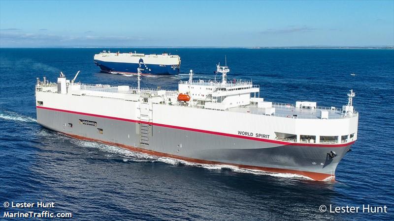 world spirit (Vehicles Carrier) - IMO 9175925, MMSI 636011023, Call Sign ELWG7 under the flag of Liberia