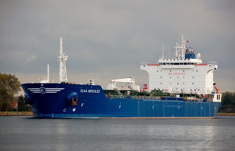 elka hercules (Chemical/Oil Products Tanker) - IMO 9234472, MMSI 636011397, Call Sign ELYX4 under the flag of Liberia