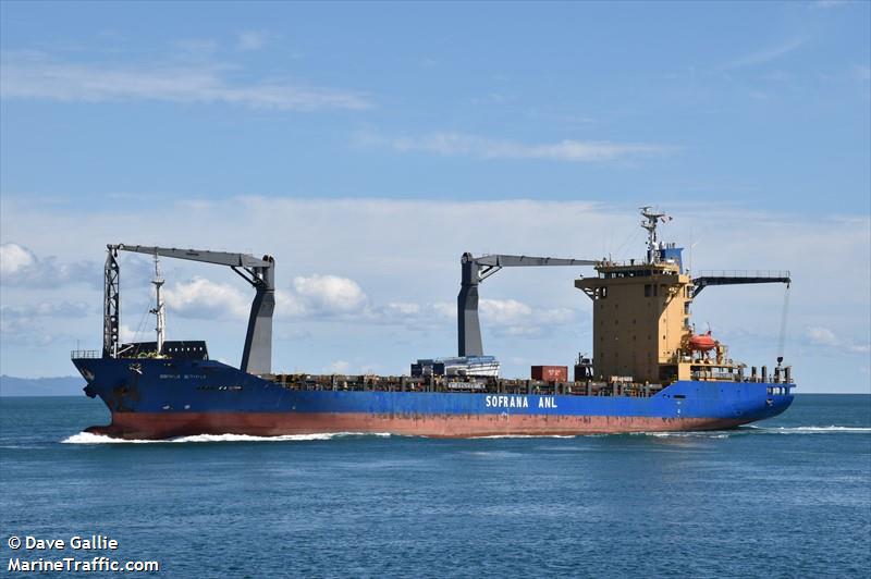 sofrana surville (Container Ship) - IMO 9408372, MMSI 636014031, Call Sign A8QY2 under the flag of Liberia