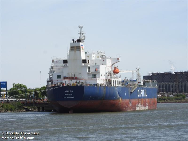 athlos (Chemical/Oil Products Tanker) - IMO 9700483, MMSI 636016947, Call Sign D5IO2 under the flag of Liberia