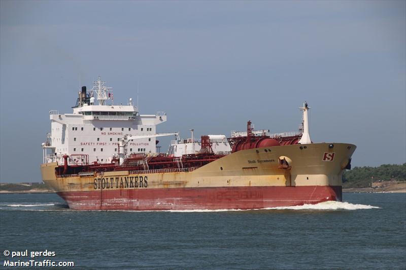 stolt sycamore (Chemical/Oil Products Tanker) - IMO 9198563, MMSI 636017827, Call Sign D5MW7 under the flag of Liberia