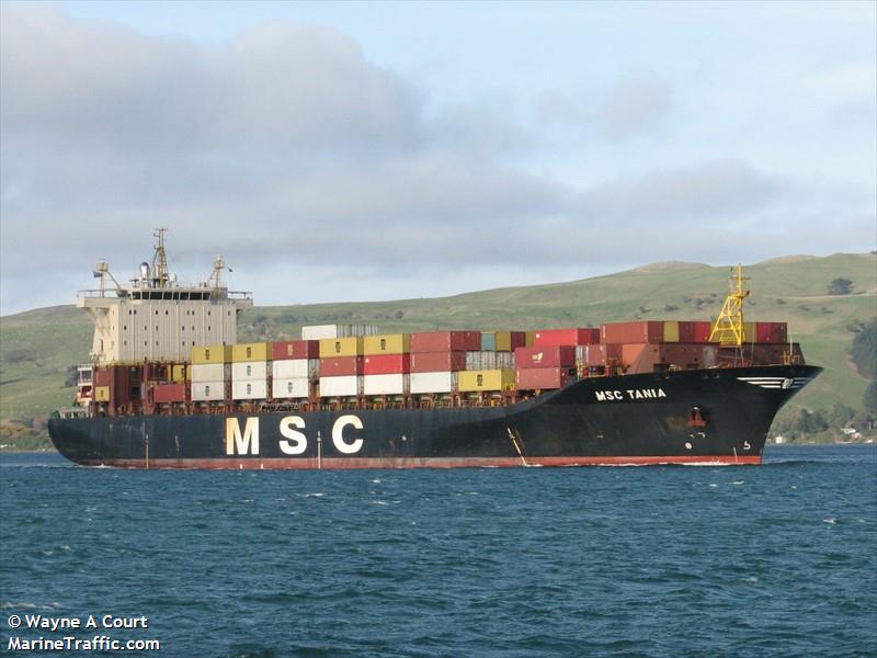 msc tania (Container Ship) - IMO 9316373, MMSI 636018603, Call Sign D5QM6 under the flag of Liberia