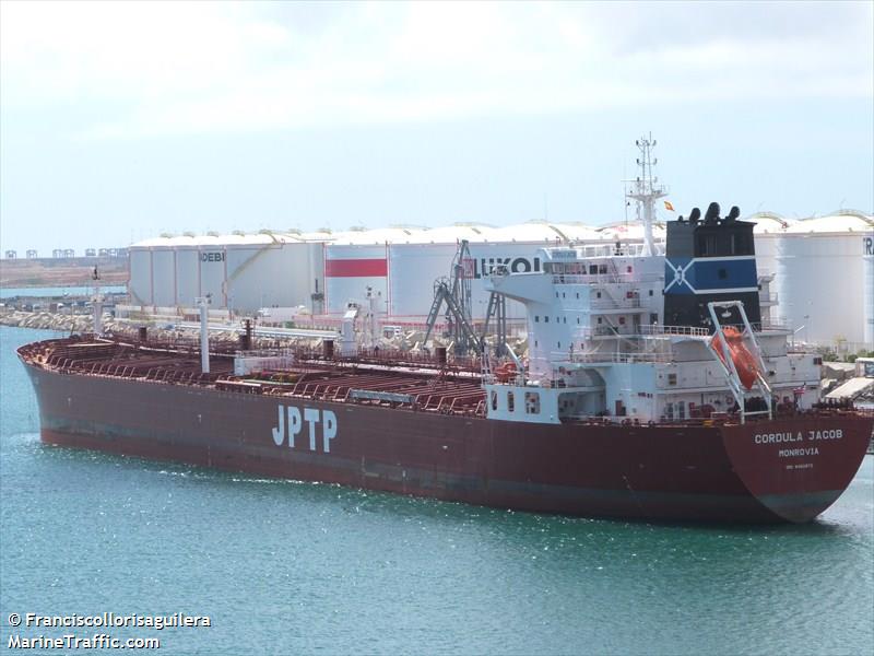 cordula jacob (Oil Products Tanker) - IMO 9482873, MMSI 636092138, Call Sign A8XG7 under the flag of Liberia