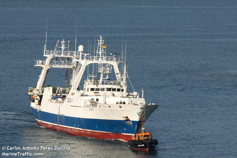 sil (Fish Factory Ship) - IMO 8521347, MMSI 740356000, Call Sign ZDLR1 under the flag of Falkland Islands