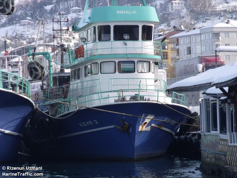 kibar 2 (Fishing vessel) - IMO , MMSI 271072024, Call Sign TC7097 under the flag of Turkey