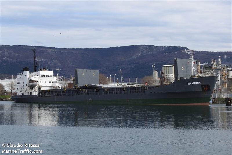 maymona (General Cargo Ship) - IMO 7116793, MMSI 341255001, Call Sign V4LB5 under the flag of St Kitts & Nevis