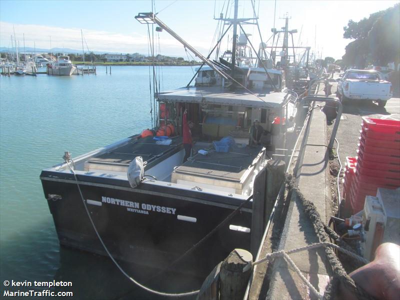 northern odyssey (Fishing vessel) - IMO , MMSI 512008761, Call Sign ZME2154 under the flag of New Zealand