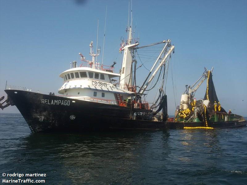 relampago (Fishing Vessel) - IMO 8800949, MMSI 725000030, Call Sign CB3849 under the flag of Chile